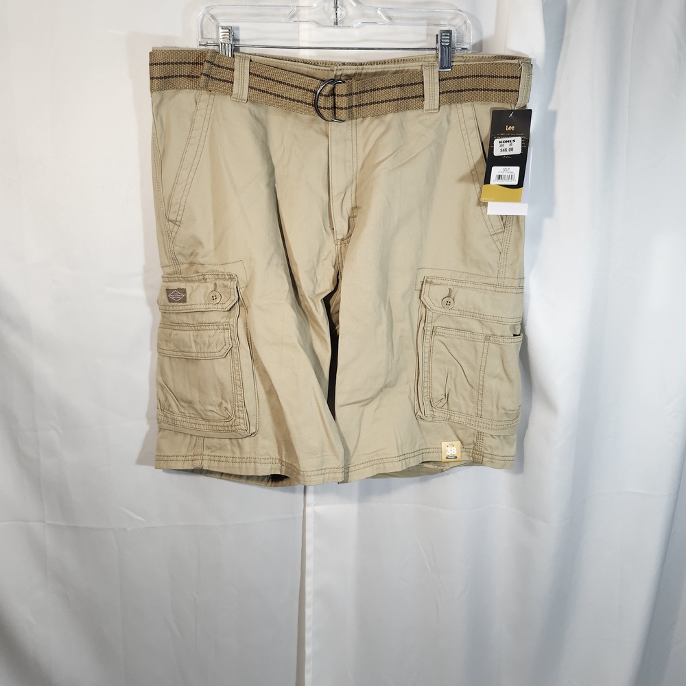 Lee Men's Beige Cargo Shorts